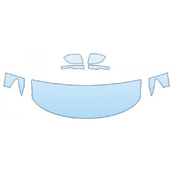 PAINT PROTECTION KIT - 2020 FORD EXPLORER XLT HOOD(24 INCH WRAPPED EDGES) FENDERS MIRRORS - INVISIBLEMASK - 3M PAINT PROTECTION