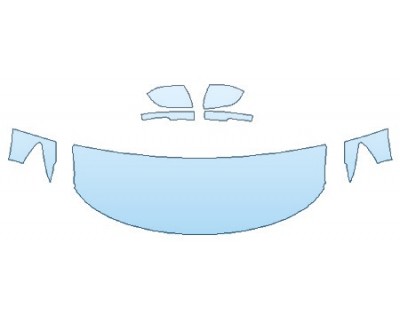 PAINT PROTECTION KIT - 2020 FORD EXPLORER XLT HOOD(24 INCH WRAPPED EDGES) FENDERS MIRRORS - INVISIBLEMASK - 3M PAINT PROTECTION