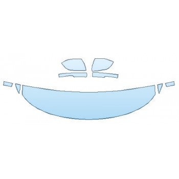 PAINT PROTECTION KIT - 2020 FORD EXPLORER XLT HOOD(18 INCH) FENDERS MIRRORS - INVISIBLEMASK - 3M PAINT PROTECTION