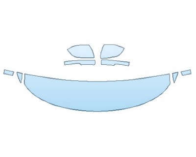 PAINT PROTECTION KIT - 2020 FORD EXPLORER XLT HOOD(18 INCH) FENDERS MIRRORS - INVISIBLEMASK - 3M PAINT PROTECTION