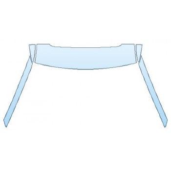 PAINT PROTECTION KIT - 2020 FORD EXPLORER XLT ROOF A-PILLARS (SUNROOF) - INVISIBLEMASK - 3M PAINT PROTECTION