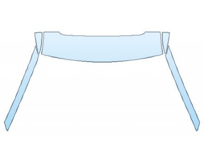 PAINT PROTECTION KIT - 2020 FORD EXPLORER XLT ROOF A-PILLARS (SUNROOF) - INVISIBLEMASK - 3M PAINT PROTECTION