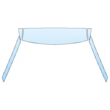 PAINT PROTECTION KIT - 2020 FORD EXPLORER XLT ROOF A-PILLARS - INVISIBLEMASK - 3M PAINT PROTECTION