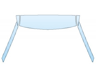 PAINT PROTECTION KIT - 2020 FORD EXPLORER XLT ROOF A-PILLARS - INVISIBLEMASK - 3M PAINT PROTECTION