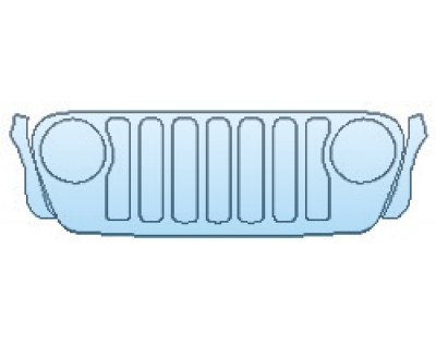 PAINT PROTECTION KIT - 2020 JEEP GLADIATOR RUBICON GRILLE - INVISIBLEMASK - 3M PAINT PROTECTION