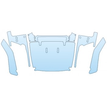 PAINT PROTECTION KIT - 2020 JEEP GLADIATOR SPORT S FULL HOOD (WRAPPED EDGES) FENDERS MIRRORS - INVISIBLEMASK - 3M PAINT PROTECTION