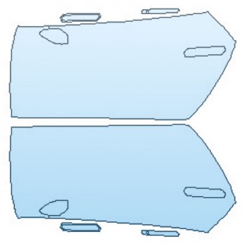 PAINT PROTECTION KIT - 2020 LAMBORGHINI HURACAN EVO DOORS - INVISIBLEMASK - 3M PAINT PROTECTION