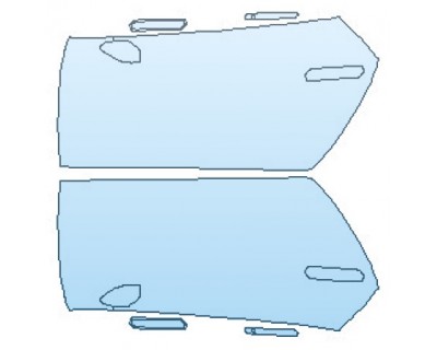 PAINT PROTECTION KIT - 2020 LAMBORGHINI HURACAN EVO DOORS - INVISIBLEMASK - 3M PAINT PROTECTION