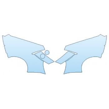 PAINT PROTECTION KIT - 2020 LAMBORGHINI HURACAN EVO FULL REAR QUARTERS (WRAPPED EDGES) - INVISIBLEMASK - 3M PAINT PROTECTION