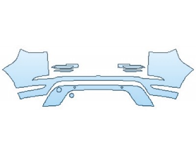 PAINT PROTECTION KIT - 2020 LAND ROVER RANGE ROVER EVOQUE S FULL REAR BUMPER - INVISIBLEMASK - 3M PAINT PROTECTION