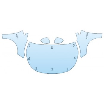 Precut PPF Kit – Clear Bra Paint Protection Film PAINT PROTECTION KIT - 2020 TOYOTA COROLLA HYBRID LE FULL HOOD FENDERS MIRRORS - INVISIBLEMASK - 3M PAINT PROTECTION