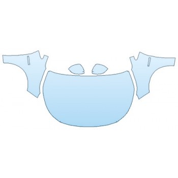 PAINT PROTECTION KIT - 2020 TOYOTA COROLLA HYBRID LE FULL HOOD (WRAPPED EDGES) FENDERS MIRRORS - INVISIBLEMASK - 3M PAINT PROTECTION