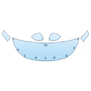 Precut PPF Kit – Clear Bra Paint Protection Film PAINT PROTECTION KIT - 2020 TOYOTA COROLLA HYBRID LE HOOD(24 INCH) FENDERS MIRRORS - INVISIBLEMASK - 3M PAINT PROTECTION