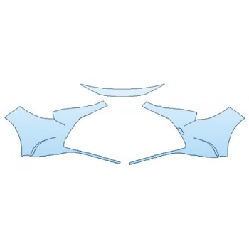 Precut PPF Kit – Clear Bra Paint Protection Film PAINT PROTECTION KIT - 2020 TOYOTA COROLLA HYBRID LE BUMPER WITH RELIEF CUT (3 PIECE) - INVISIBLEMASK - 3M PAINT PROTECTION