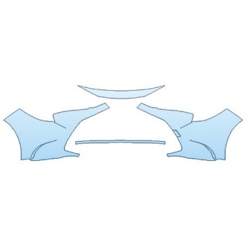 Precut PPF Kit – Clear Bra Paint Protection Film PAINT PROTECTION KIT - 2020 TOYOTA COROLLA HYBRID LE BUMPER WITH RELIEF CUT (4 PIECE) - INVISIBLEMASK - 3M PAINT PROTECTION