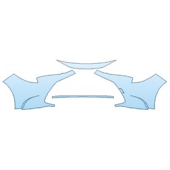 Precut PPF Kit – Clear Bra Paint Protection Film PAINT PROTECTION KIT - 2020 TOYOTA COROLLA HYBRID LE BUMPER (4 PIECE) - INVISIBLEMASK - 3M PAINT PROTECTION