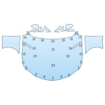 PAINT PROTECTION KIT - 2020 TOYOTA SUPRA LAUNCH EDITION FULL HOOD(60 INCH) FENDERS MIRRORS - INVISIBLEMASK - 3M PAINT PROTECTION