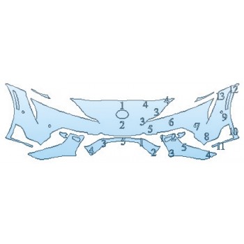 PAINT PROTECTION KIT - 2020 TOYOTA SUPRA LAUNCH EDITION BUMPER - INVISIBLEMASK - 3M PAINT PROTECTION