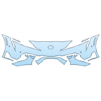 PAINT PROTECTION KIT - 2020 TOYOTA SUPRA LAUNCH EDITION BUMPER (WRAPPED EDGES) - INVISIBLEMASK - 3M PAINT PROTECTION