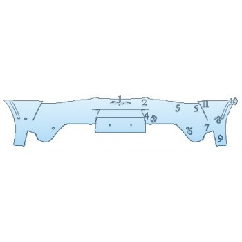 PAINT PROTECTION KIT - 2020 TOYOTA SUPRA LAUNCH EDITION FULL REAR BUMPER - INVISIBLEMASK - 3M PAINT PROTECTION