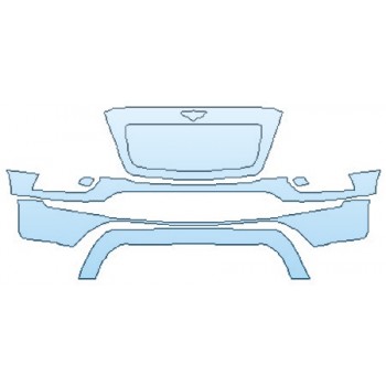 PAINT PROTECTION KIT - 2019 BENTLEY BENTAYGA BASE BUMPER - PRECUT PPF CLEAR BRA WRAP