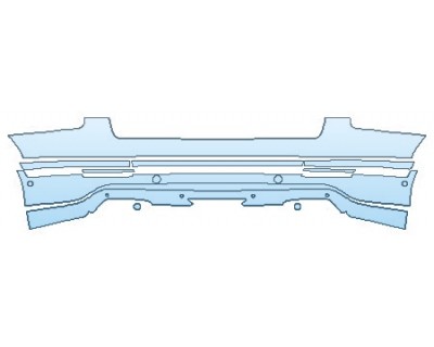 2019 BENTLEY BENTAYGA BASE OEM ADDON Full Rear Bumper With Sensors