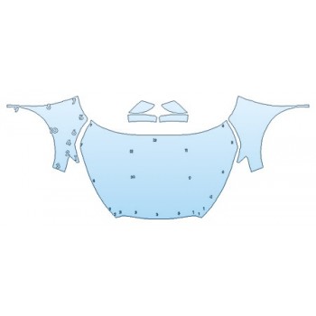 Precut PPF Kit – Clear Bra Paint Protection Film PAINT PROTECTION KIT - 2019 NISSAN KICKS S FULL HOOD FENDERS MIRRORS - PRECUT PPF CLEAR BRA WRAP