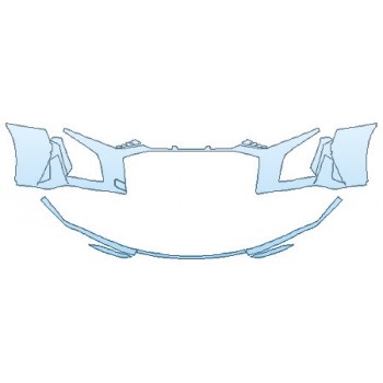 Precut PPF Kit – Clear Bra Paint Protection Film PAINT PROTECTION KIT - 2019 AUDI R8 V10 BUMPER (WRAPPED EDGES) - PRECUT PPF CLEAR BRA WRAP