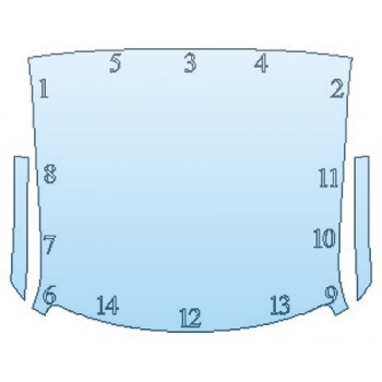 PAINT PROTECTION KIT - 2019 AUDI R8 V10 FULL ROOF A-PILLARS - PRECUT PPF CLEAR BRA WRAP