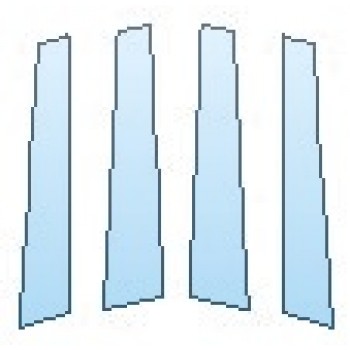 PAINT PROTECTION KIT - 2019 BMW X7 XDRIVE50I BASE B PILLARS - PRECUT PPF CLEAR BRA WRAP