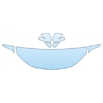 PAINT PROTECTION KIT - 2020 CHEVROLET BLAZER RS HOOD(24 INCH WRAPPED EDGES) FENDER MIRRORS - PRECUT PPF CLEAR BRA WRAP