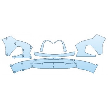 PAINT PROTECTION KIT - 2020 CHEVROLET BLAZER RS BUMPER - PRECUT PPF CLEAR BRA WRAP