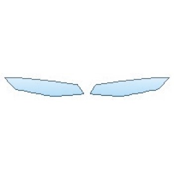 PAINT PROTECTION KIT - 2020 CHEVROLET CAMARO LS CONVERTIBLE HEADLIGHTS - PRECUT PPF CLEAR BRA WRAP