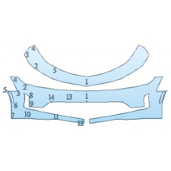 PAINT PROTECTION KIT - 2020 CHEVROLET CAMARO LS COUPE BUMPER - PRECUT PPF CLEAR BRA WRAP