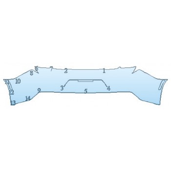 PAINT PROTECTION KIT - 2020 CHEVROLET CAMARO LS COUPE FULL REAR BUMPER - PRECUT PPF CLEAR BRA WRAP