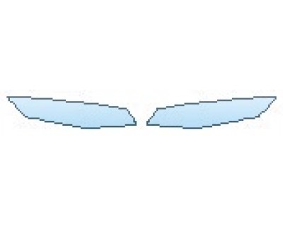 PAINT PROTECTION KIT - 2020 CHEVROLET CAMARO LS COUPE HEADLIGHTS - PRECUT PPF CLEAR BRA WRAP