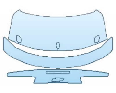 PAINT PROTECTION KIT - 2020 CHEVROLET CAMARO LS COUPE FULL TRUNK WITH WING SPOILER - PRECUT PPF CLEAR BRA WRAP