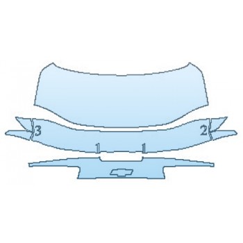PAINT PROTECTION KIT - 2020 CHEVROLET CAMARO LS COUPE FULL TRUNK WITH BLADE SPOILER - PRECUT PPF CLEAR BRA WRAP