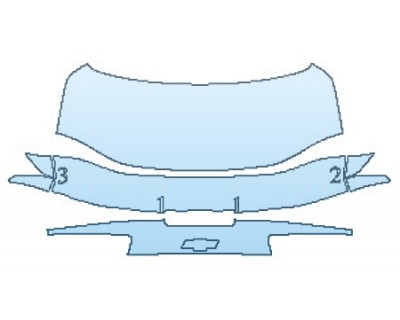 PAINT PROTECTION KIT - 2020 CHEVROLET CAMARO LS COUPE FULL TRUNK WITH BLADE SPOILER - PRECUT PPF CLEAR BRA WRAP