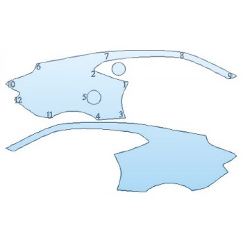 PAINT PROTECTION KIT - 2020 CHEVROLET CAMARO LS COUPE FULL REAR QUARTERS - PRECUT PPF CLEAR BRA WRAP