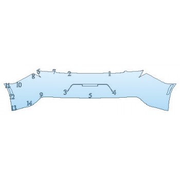PAINT PROTECTION KIT - 2020 CHEVROLET CAMARO LT CONVERTIBLE FULL REAR BUMPER - PRECUT PPF CLEAR BRA WRAP