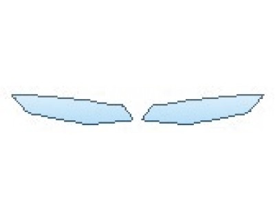 PAINT PROTECTION KIT - 2020 CHEVROLET CAMARO LT CONVERTIBLE HEADLIGHTS - PRECUT PPF CLEAR BRA WRAP