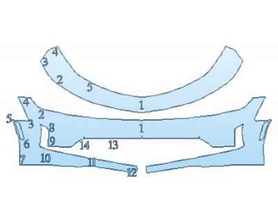 PAINT PROTECTION KIT - 2020 CHEVROLET CAMARO LT COUPE BUMPER - PRECUT PPF CLEAR BRA WRAP