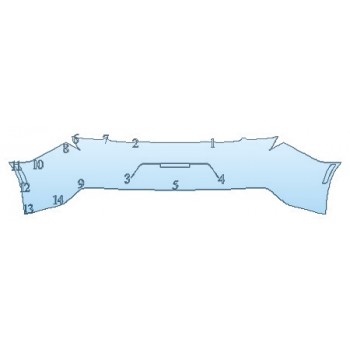 PAINT PROTECTION KIT - 2020 CHEVROLET CAMARO LT COUPE FULL REAR BUMPER - PRECUT PPF CLEAR BRA WRAP