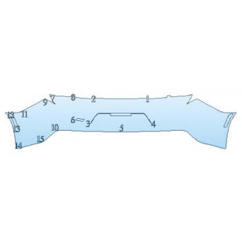 PAINT PROTECTION KIT - 2020 CHEVROLET CAMARO LT COUPE FULL REAR BUMPER (RS) - PRECUT PPF CLEAR BRA WRAP