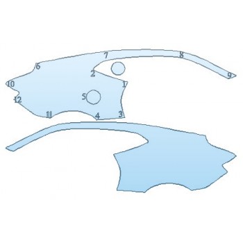 PAINT PROTECTION KIT - 2020 CHEVROLET CAMARO LT COUPE FULL REAR QUARTERS - PRECUT PPF CLEAR BRA WRAP