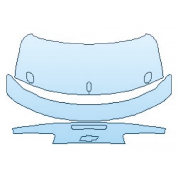 PAINT PROTECTION KIT - 2020 CHEVROLET CAMARO LT COUPE FULL TRUNK WITH WING SPOILER - PRECUT PPF CLEAR BRA WRAP