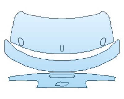 PAINT PROTECTION KIT - 2020 CHEVROLET CAMARO LT COUPE FULL TRUNK WITH WING SPOILER - PRECUT PPF CLEAR BRA WRAP