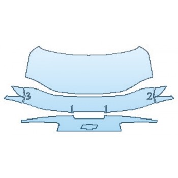 PAINT PROTECTION KIT - 2020 CHEVROLET CAMARO LT COUPE FULL TRUNK WITH BLADE SPOILER (1LE) - PRECUT PPF CLEAR BRA WRAP