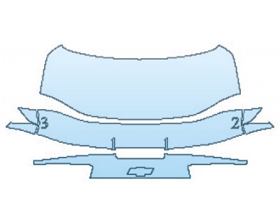 PAINT PROTECTION KIT - 2020 CHEVROLET CAMARO LT COUPE FULL TRUNK WITH BLADE SPOILER (1LE) - PRECUT PPF CLEAR BRA WRAP